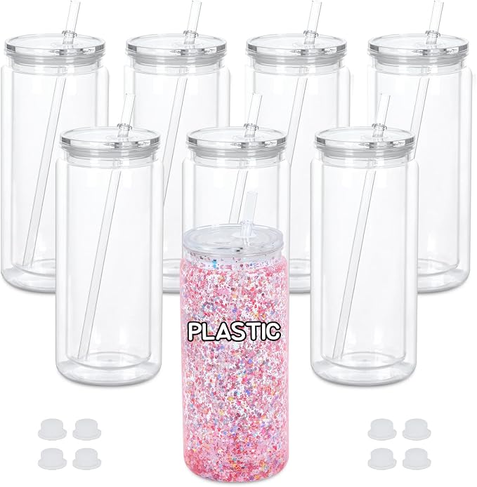 20oz Acrylic Snow Globe Tumbler