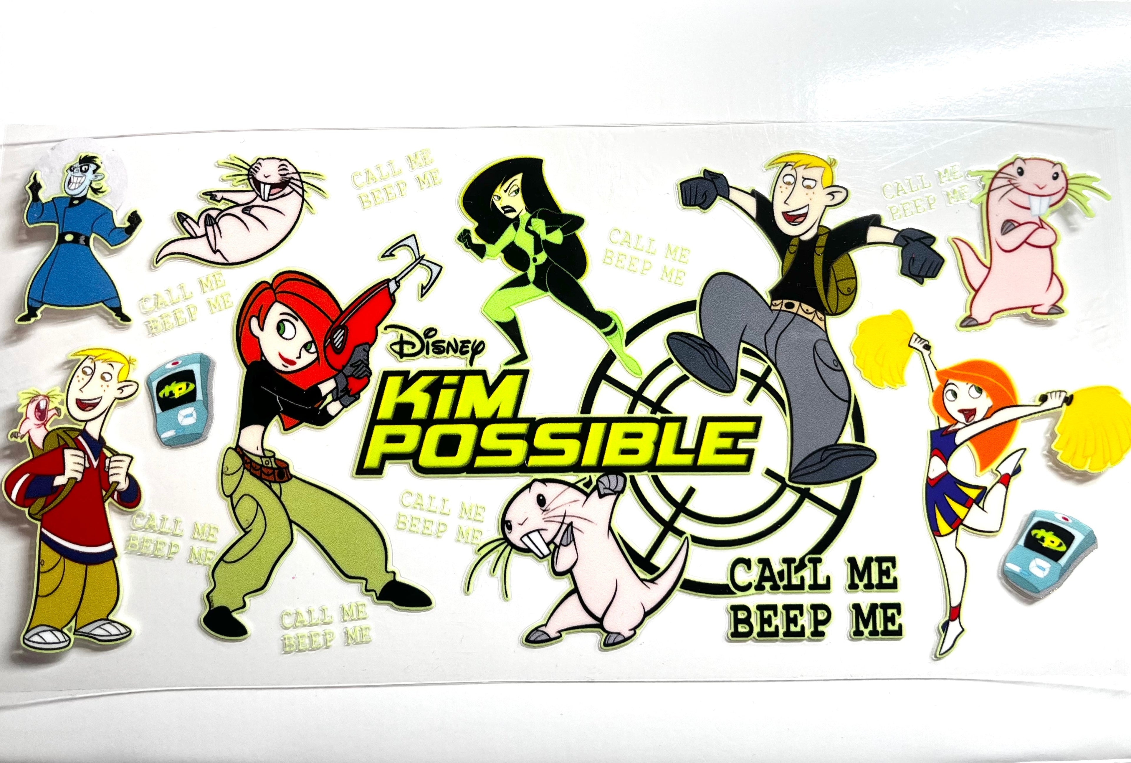 Call Me Beep Me spy girl cartoon decal with action characters and gadgets