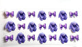 Purple plush bunny and satin bow decal in soft lavender tones coquette aesthetic