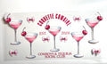 Coquette Cowgirl Cowboys and Tequila Social Club decal with pink cosmo cocktails cherries and satin bows