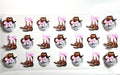 Disco ball cowgirl boots and pink bow decal with brown cowboy hat western disco aesthetic