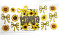 Mama leopard print letters with sunflowers and yellow bows decal floral farmhouse aesthetic