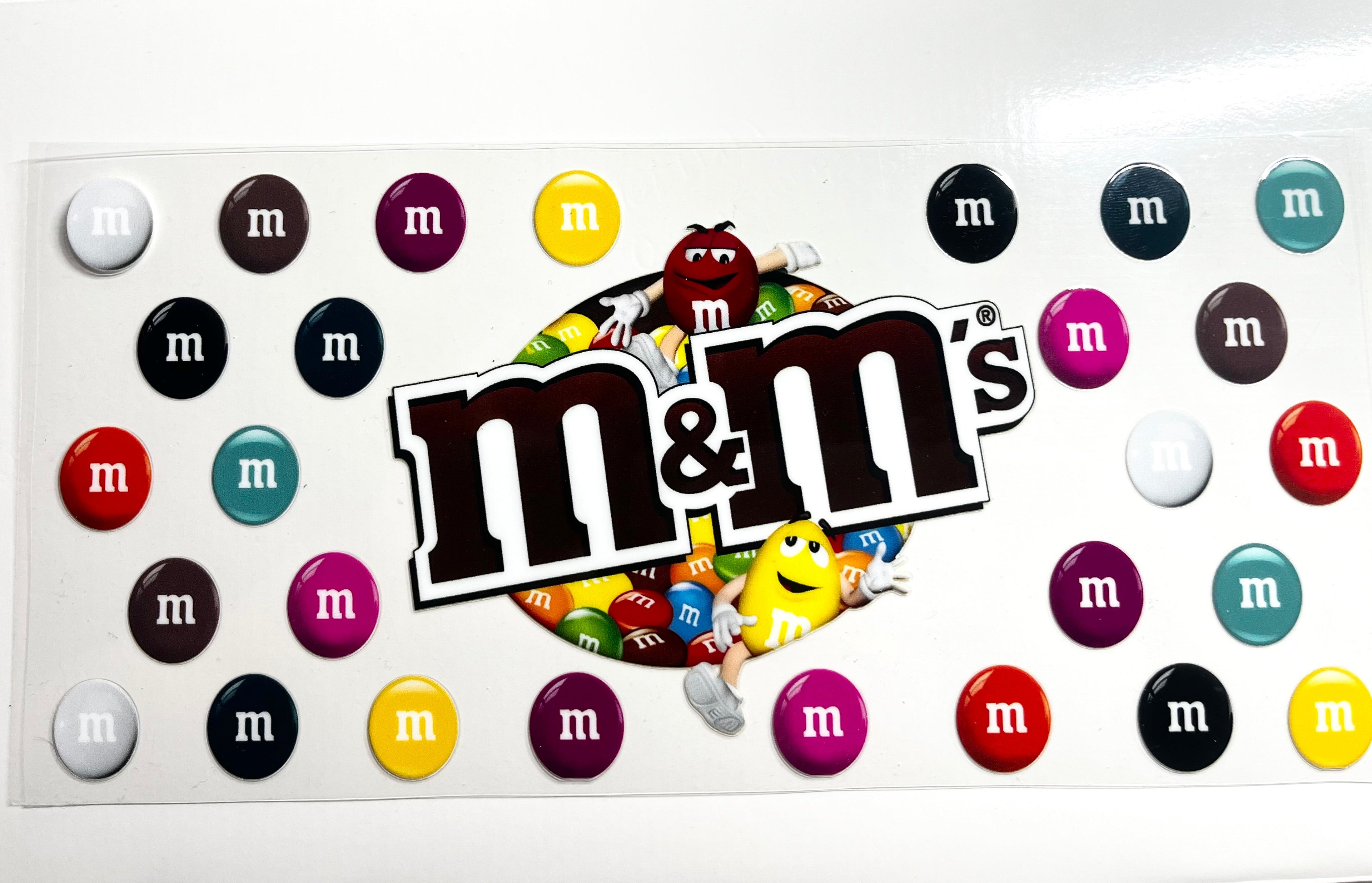Colorful candy characters decal with multicolored candy dots