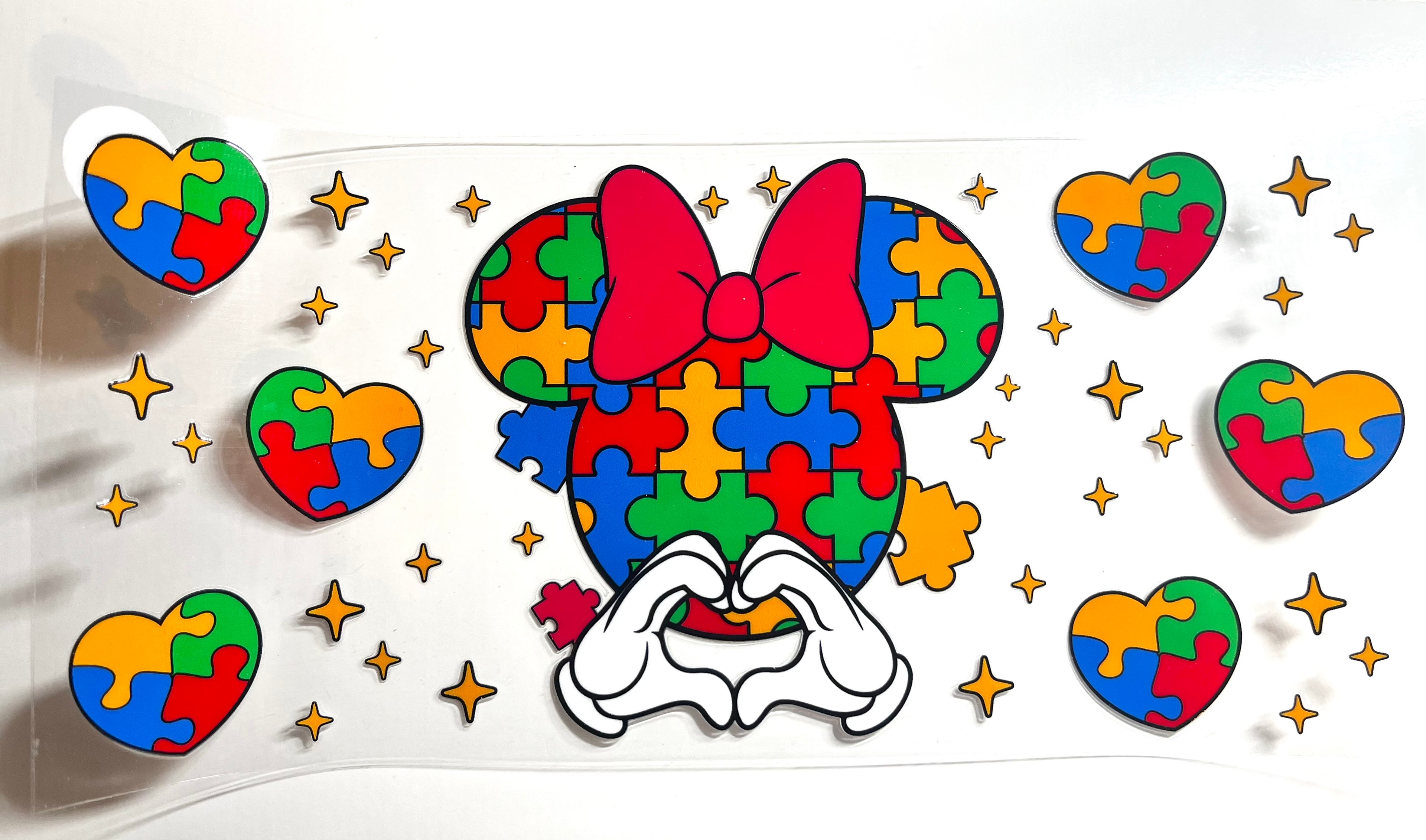 Decal #078 - Autism Heart Mouse