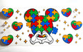 Decal #079 - Autism Heart Mouse (Boy)
