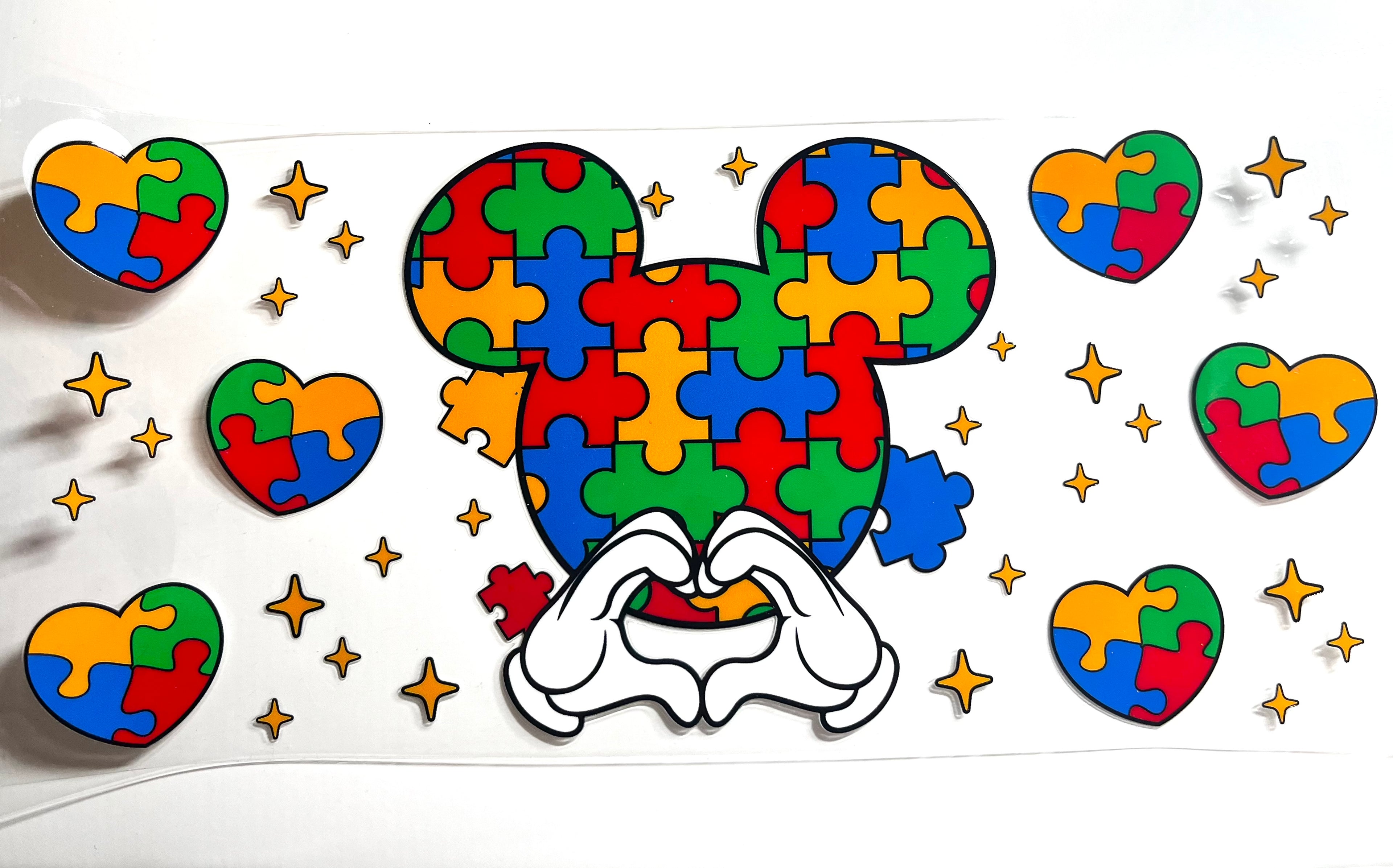 Decal #079 - Autism Heart Mouse (Boy)