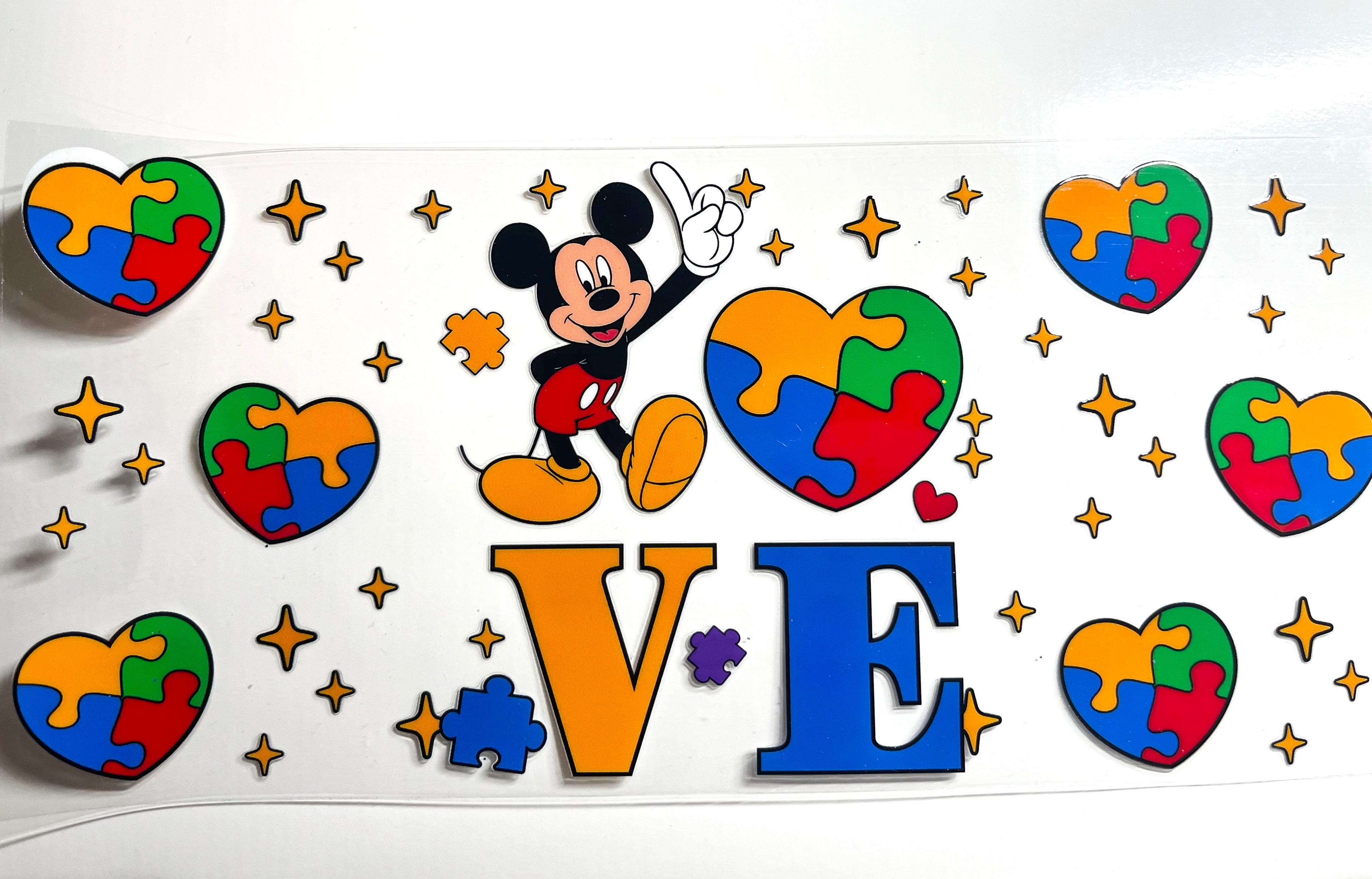 Decal #080 - Autism Puzzle Mouse