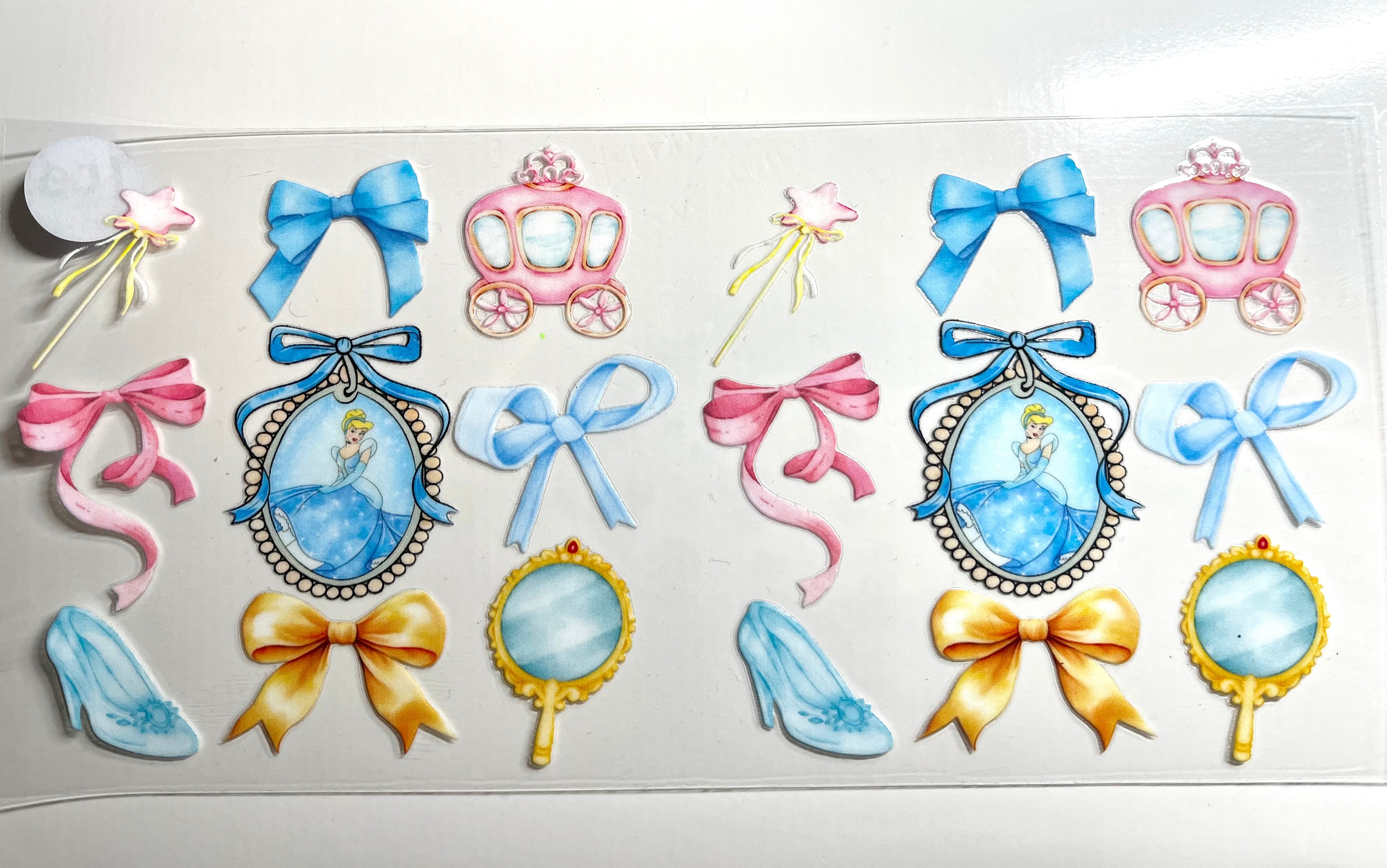 Decal #085 - Blue Princess Glass Slipper Carriage