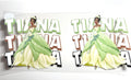 Princess Tiana decal in green gown with name text
