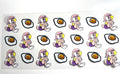 Lola Bunny sad pose with smiley face fried egg decal stickers