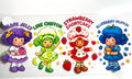Strawberry Shortcake, Grape Jelly, Lime Chiffon, and Blueberry Muffin retro cartoon decal