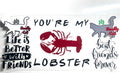 Friends TV show quotes decal with You're My Lobster, Smelly Cat, Life is Better with Friends, and Best Friends Forever