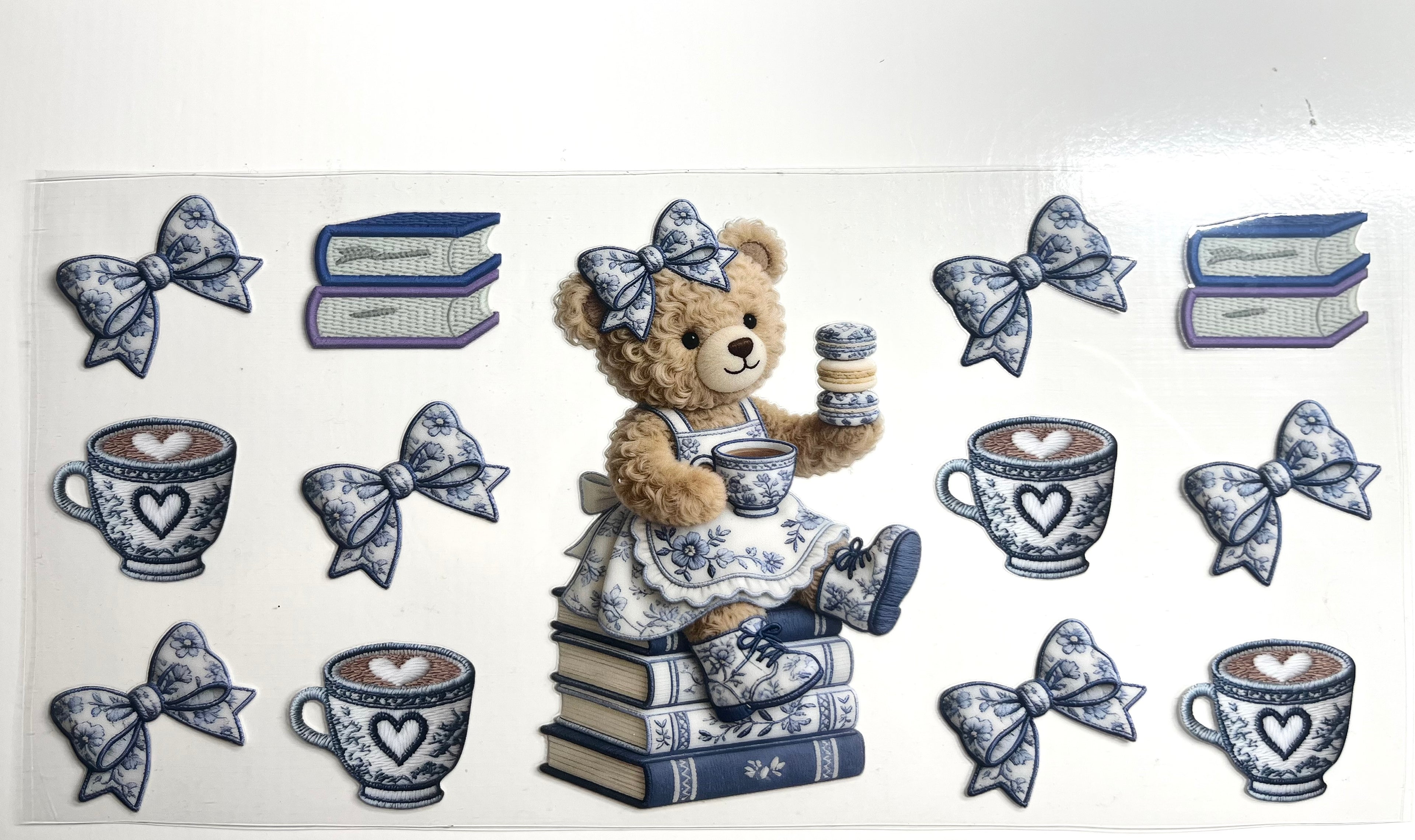 Decal #153 - Teddy Bear Tea Time