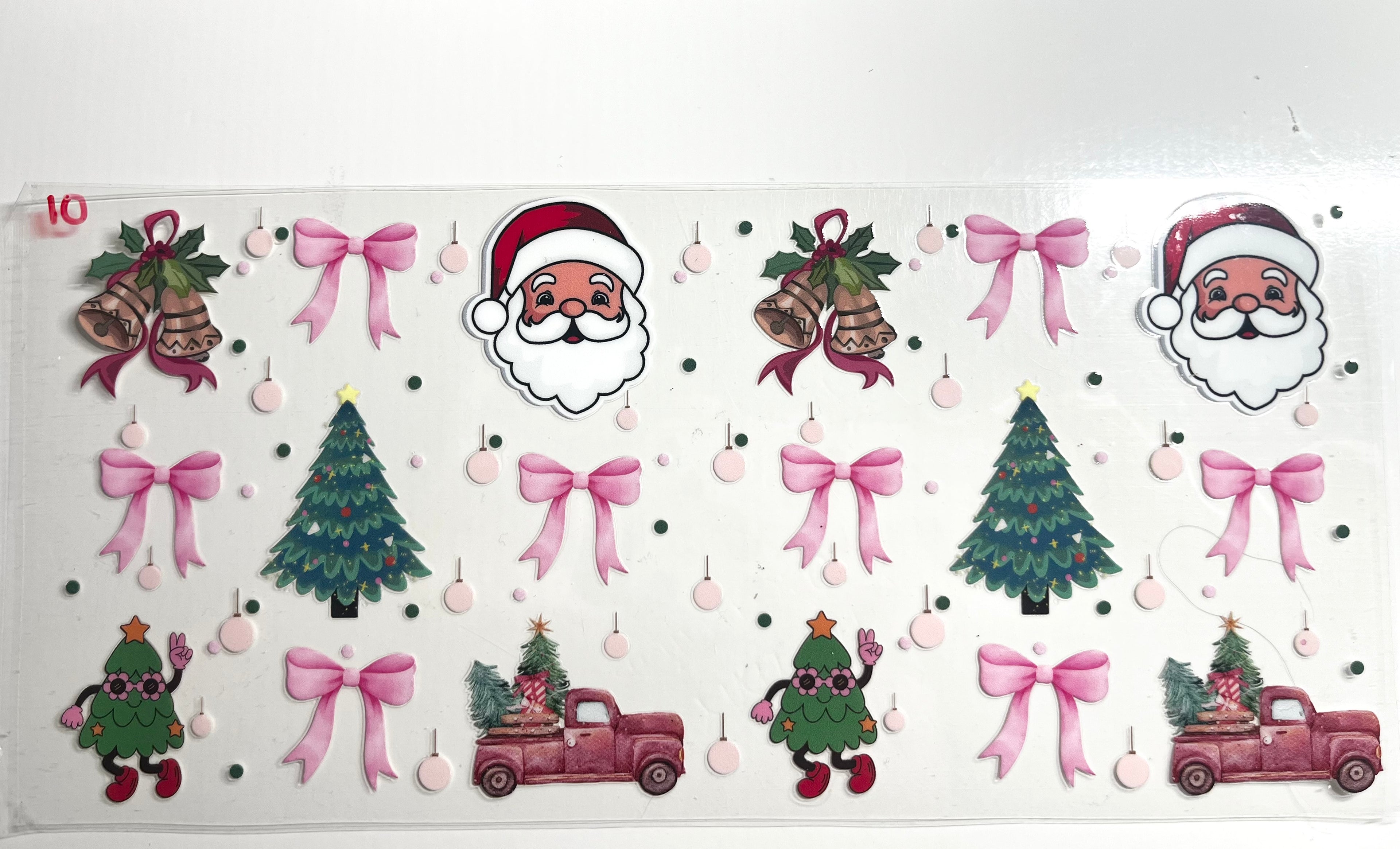 Decal #154 - Pink Coquette Christmas