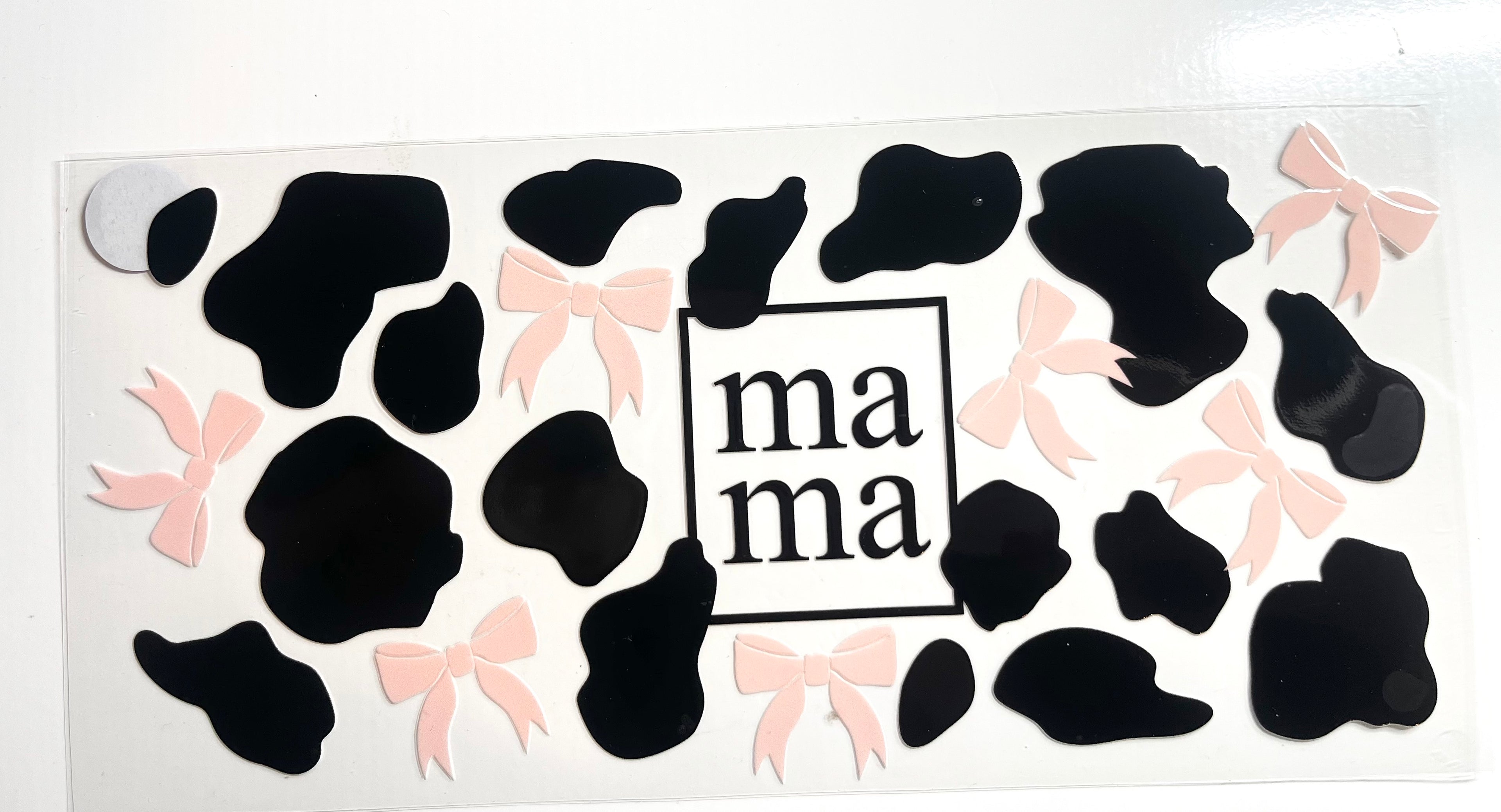 Decal #162 - Mama Cow Print