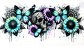 Decal #174 - Skull Sunflower Wrap
